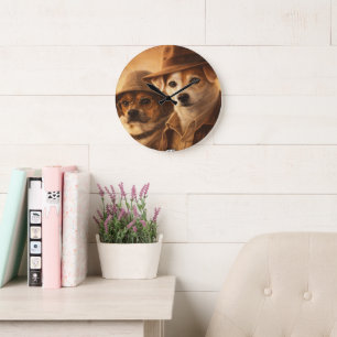Horloge murale en acrylique d'art de compagnie per