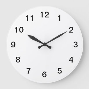 Horloge murale en acrylique minimaliste simple
