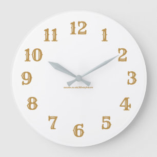 Horloge murale en acrylique - Or