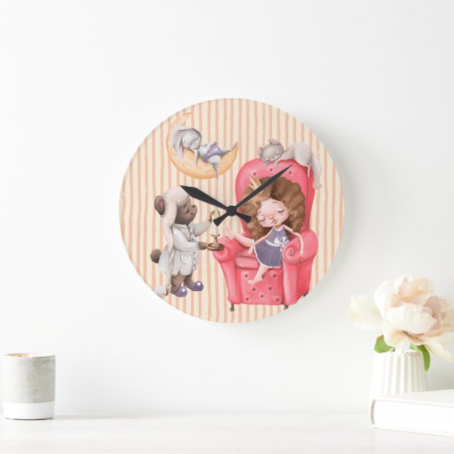 Horloge murale en acrylique pour la nurserie de la (Maison)