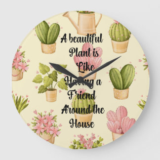 Horloge murale en acrylique ronde de 10,75 po avec