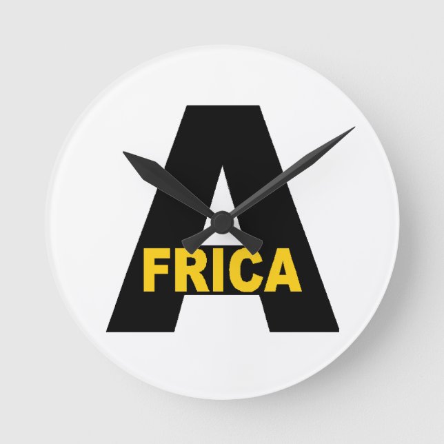 Horloge murale en acrylique Ronde  Design AFRICA (Recto)