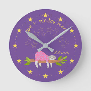 Horloge murale en acrylique, ronde (moyenne)