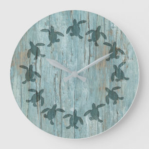 Horloge murale en bois de motif de Hatchling de