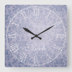 Horloge murale en damas motif patte de kangourou d