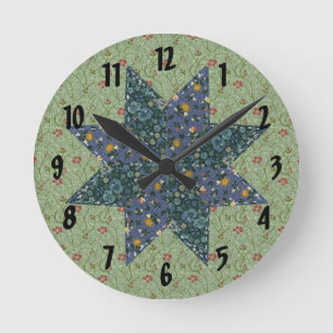 Horloge murale en étoile