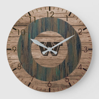 Horloge murale en grain rustique