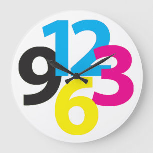 Horloge murale en grand nombre