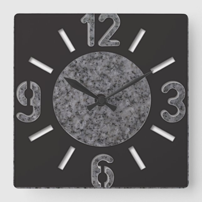 Horloge murale en marbre grand nombre (Recto)