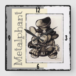 Horloge murale en métal de Metalphant - acrylique