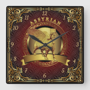 Horloge murale en or Lamassu