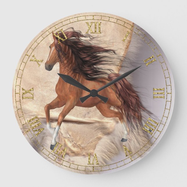 Horloge murale en peau de mouton (Recto)