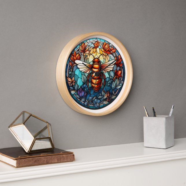 Horloge murale en verre de verre (Bureau)