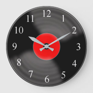 Horloge murale en vinyle classique