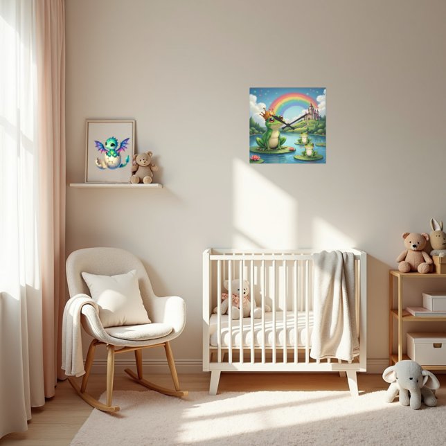 Horloge murale enfant Prince Grenouille Fantaisist (Créateur téléchargé)