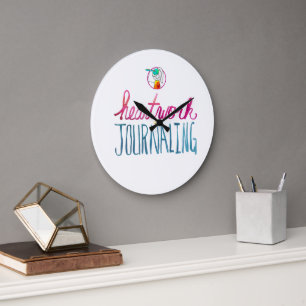 Horloge murale esthétique HWJ en acrylique