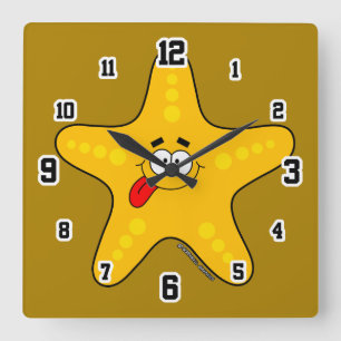 Horloge murale étoile de mer mignonne