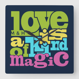 Horloge murale faite sur commande de monogramme