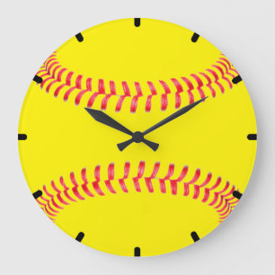 Horloge murale faite sur commande du base-ball