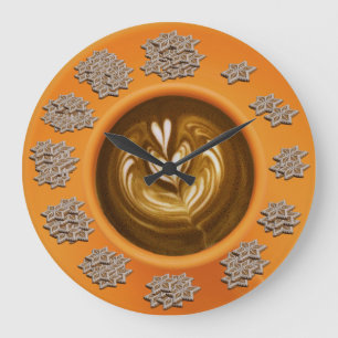 Horloge murale - "Fika "