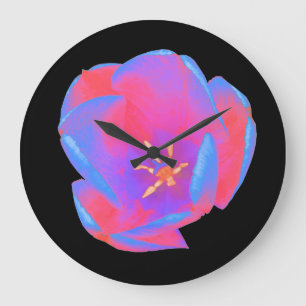 Horloge murale Fluorescent Tulip