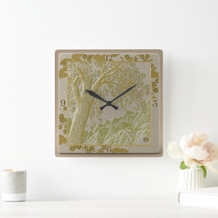 Horloge murale French Alps Golden Shades