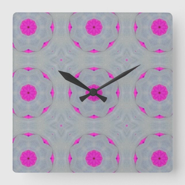Horloge murale "Fuchsia Whisper" (Recto)