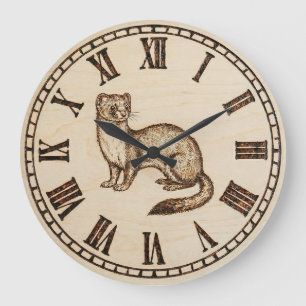 Horloge murale furet - Charme ludique et chaleur