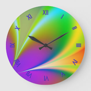 Horloge murale géniale de flower power