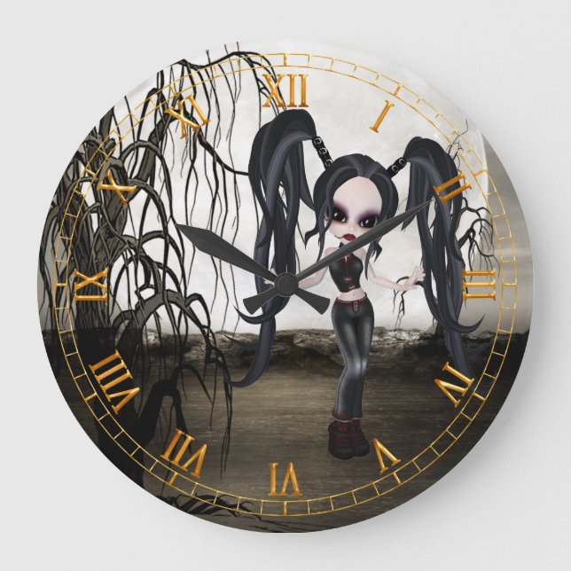 Horloge murale Goth Girl (Recto)