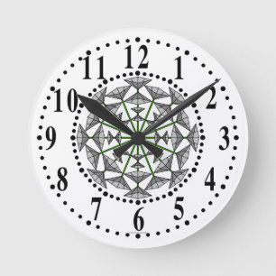 Horloge Murale Gris Et Gris Clair 149