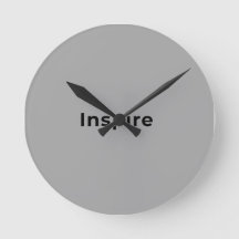 Horloge murale grise