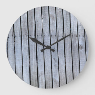 Horloge murale grise et noire (grande)