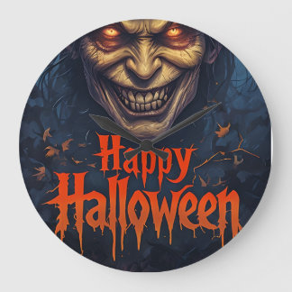 horloge murale halloween
