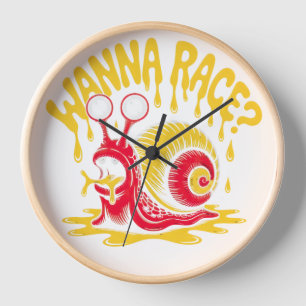 Horloge murale humoristique "Tu veux faire la cour