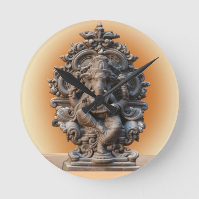 HORLOGE MURALE INDOUE D'UN DIEU GANESH (Recto)