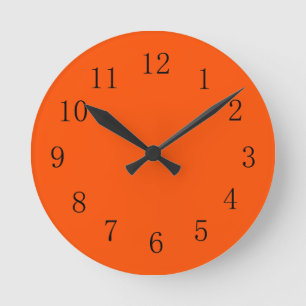 Horloge murale internationale Orange