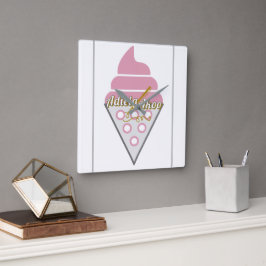 Horloge murale irrésistible en crème glacée par Ad