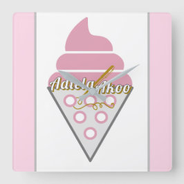 Horloge murale irrésistible en crème glacée par Ad