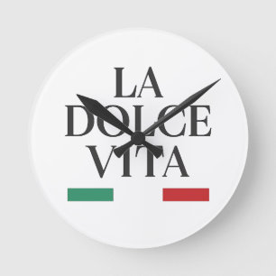 Horloge murale italienne de la Dolce Vita