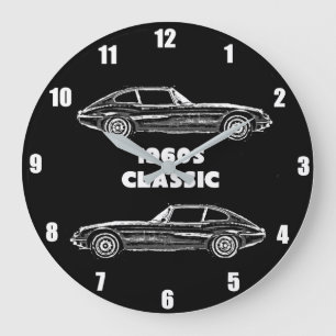 Horloge murale Jaguar de type E des années 1960