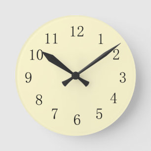 Horloge murale jaune de la cuisine jaune du citron