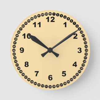 Horloge murale jaune et noire
