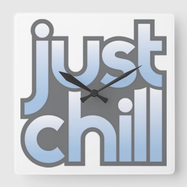 Horloge murale Just Chill (Recto)
