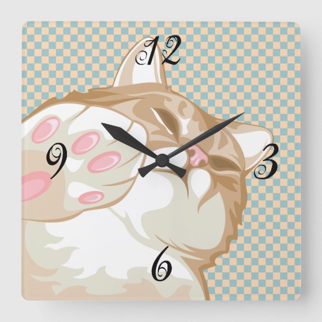 Horloge murale Kitty Cat (Recto)
