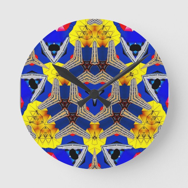 Horloge murale LA KALEIDOSCOPE DE LA VIE (Recto)