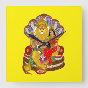 Horloge murale Lakshmi Narasimha