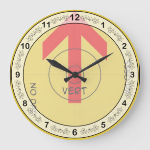 horloge murale lg - vert - modèle