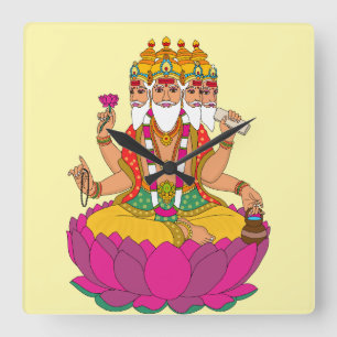 Horloge murale Lord Brahma