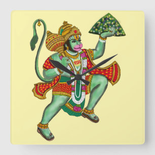 Horloge murale Lord Hanuman
